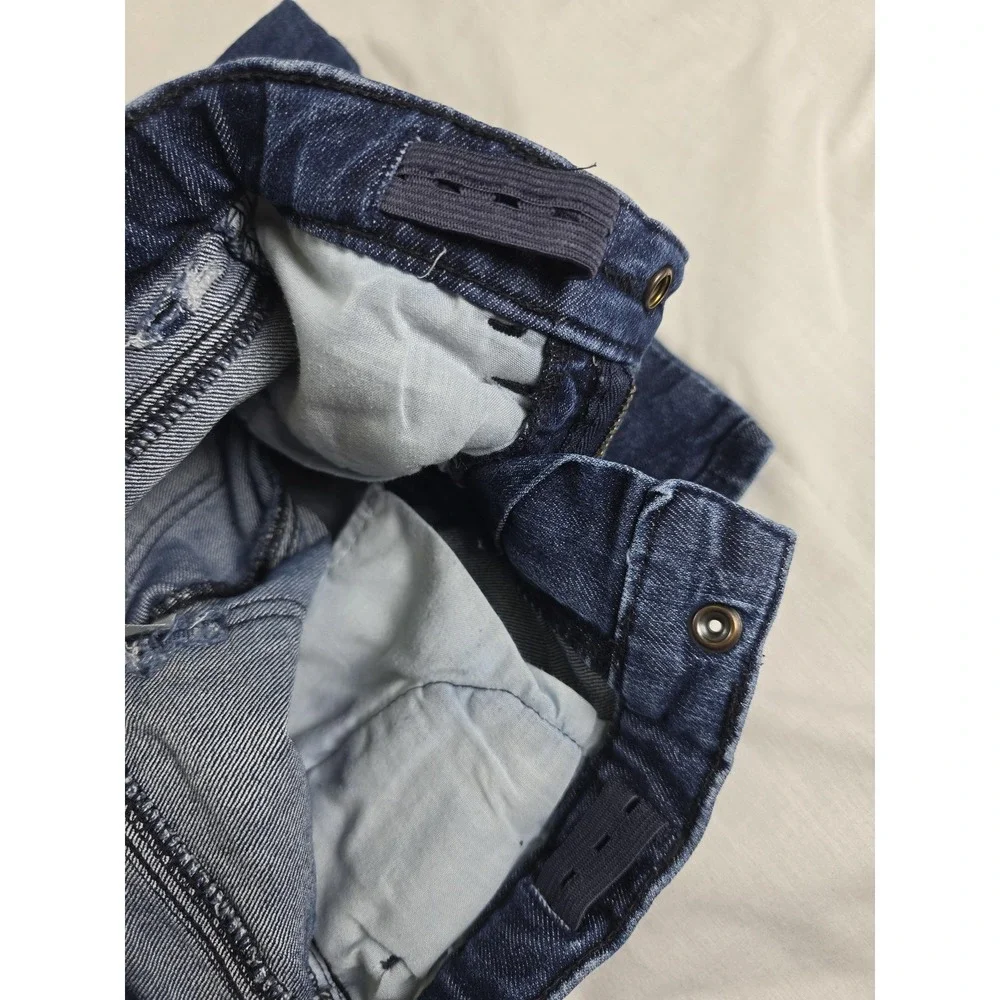OshKosh B'gosh Jeans Girls 5 5A Dark Wash‎ Skinny Adjustable Waist Denim Pants
